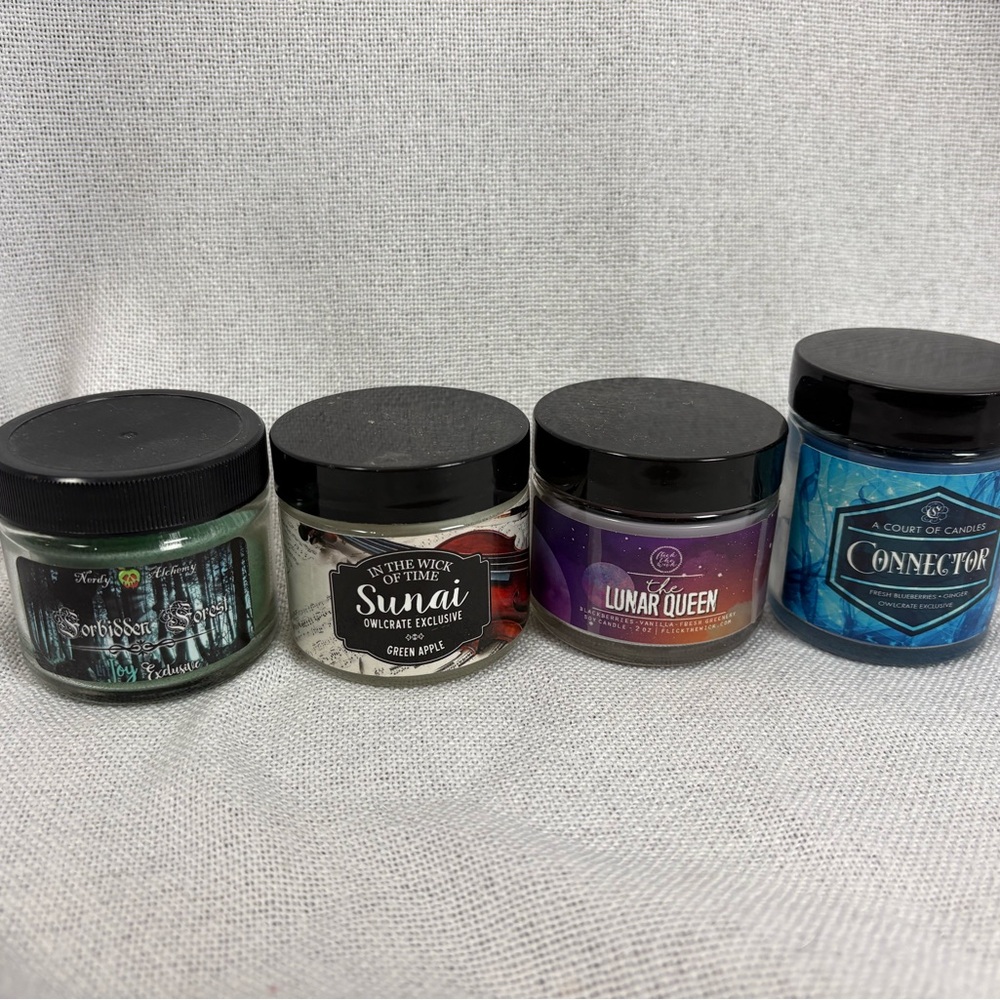 🌟OWLCRATE EXCLUSIVE CANDLE‎ LOT🌟 Sunai Forbidden Forest Lunar Queen Connector